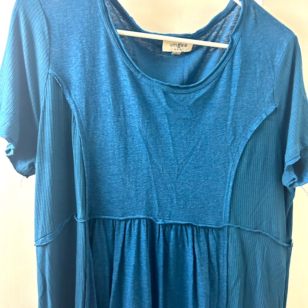 Teal Blue TShirt Dress